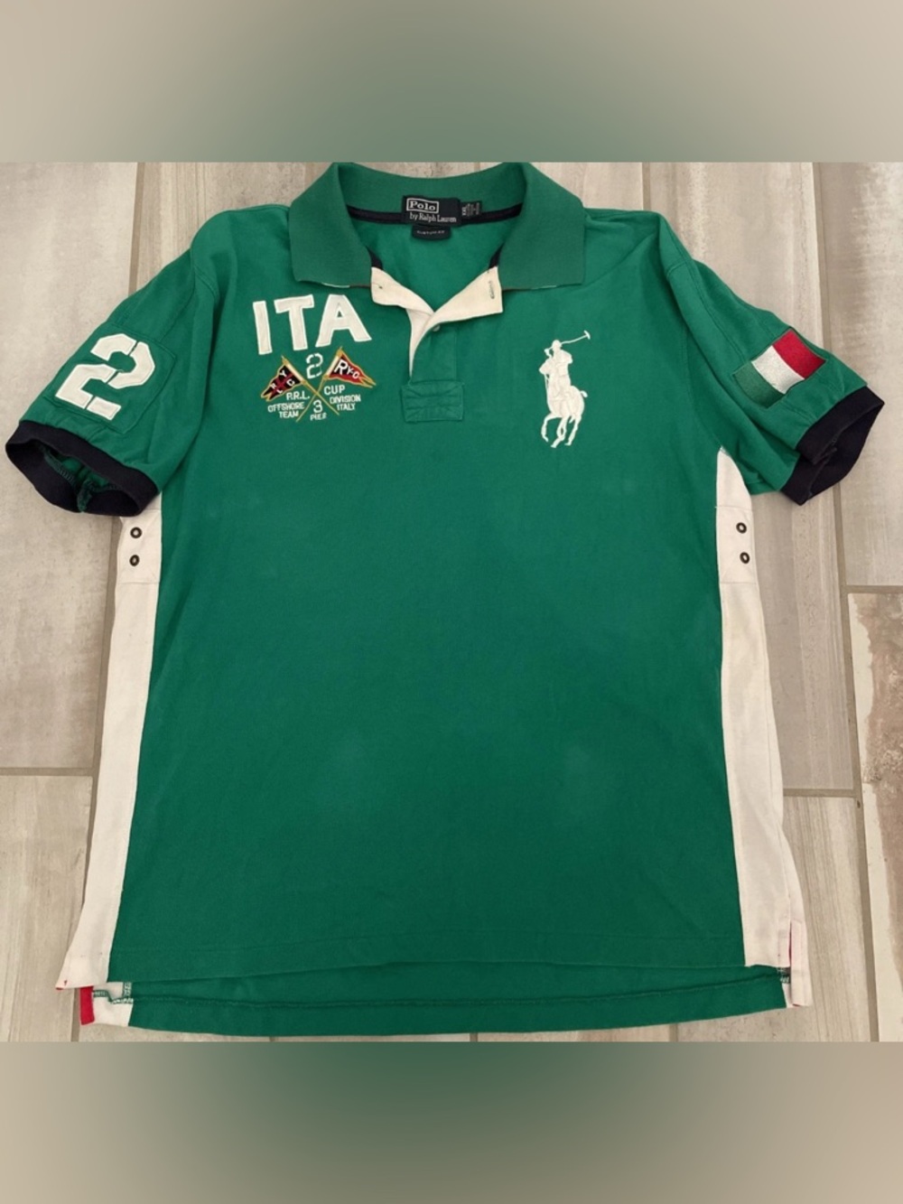 VTG Ralph Lauren Italy P.R.L Cup #2 Chief Keef Era Rugby Polo XXL (Runs Small)